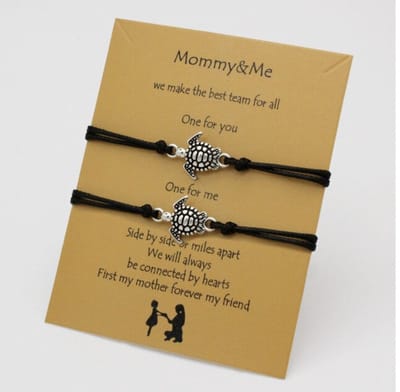 Moeder en dochter armband - Moederdag - schildpadjes - Moederdag armband - Moederdag cadeautje - vriendschaps amrband