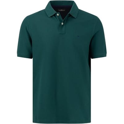 Fynch-Hatton Polo Uni Color Supima Cotton Dark Emerald / male