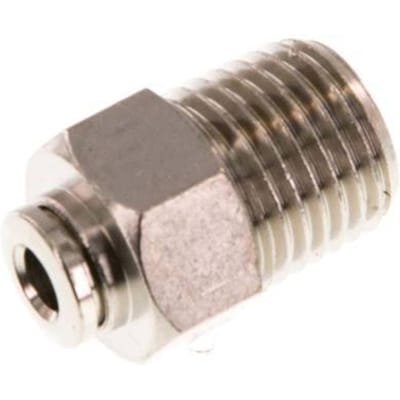 4mm x R1/4'' Messing Insteekfitting Buitendraad NBR [2 Stuks]