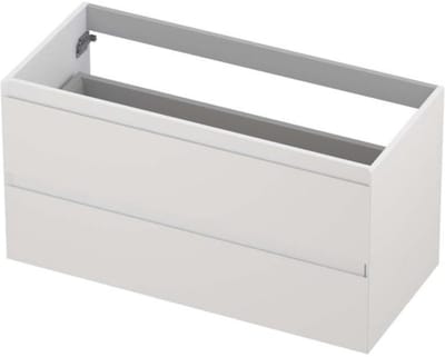 INK - Onderkast 2 Laden Greeploos Gelakt - 1000x450x520 Mm - Hoogglans Wit