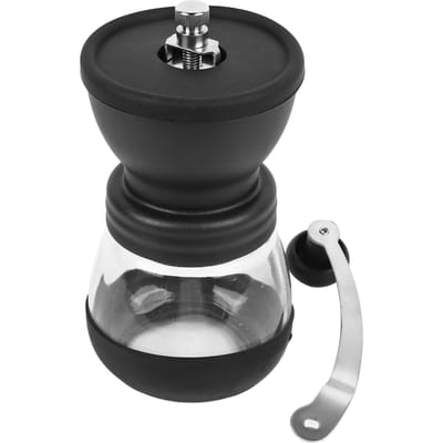 Handmatige Koffiebonenmaler Draagbaar Roestvrij Staal Silicone Gemakkelijk te Reinigen Duurzaam voor Thuis Reizen black