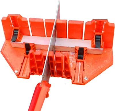 Zaagdoos Gids - Verstekbak Klemmen - Nauwkeurig Snijden - Verstelbare Hoeken - 29.5 x 9 x 5 cm - Grijs