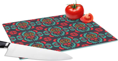 Glazen Snijplank - 28x20 - Patronen - Indonesisch - Ornament - Snijplanken Glas