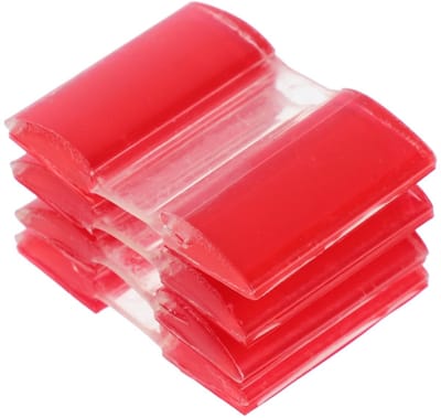Dailygoods- Scharnieren 4 stuks - Zelfklevende Mini-Scharnieren - Transparant Acryl - Flexibele Hoeken - Schadevrije Montage - Geschikt voor Meubelbouw - Klapscharnier