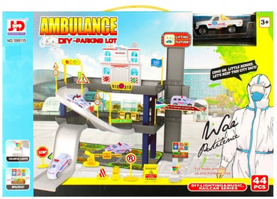 Ziekenhuisparkeergarage met Ambulance & Licht/Geluid