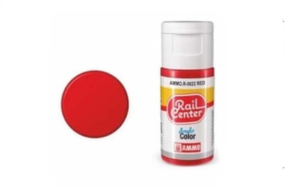 AMMO by Mig Jimenez Hobbyverf Acrylverf - MIG R0022 Rail Center - Red - Acryl - 15ml Verf flesje - 15 ml