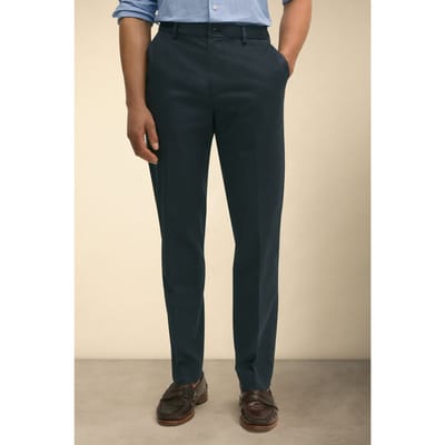 Brooks Brothers Slim Fit Advantage Stretch Chino Navy Maat: W33L34 | Chino's Outlet | Heren | Blauw