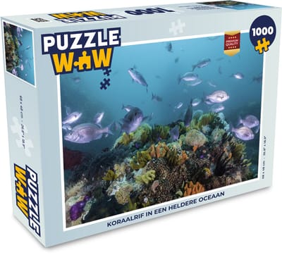 Puzzel Koraalrif in een heldere oceaan - Legpuzzel - Puzzel 1000 stukjes volwassenen