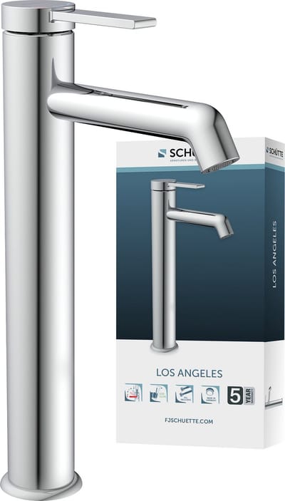 SCHÜTTE LOS ANGELES Wastafel - Mengkraan - Voor Opzetwastafel - Chroom