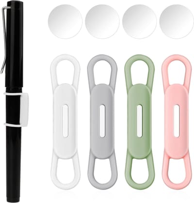 4 Stuks Siliconen Magnetische Houder voor Pennen en Potloden, Multikleur, Creatieve Organisatieoplossing
