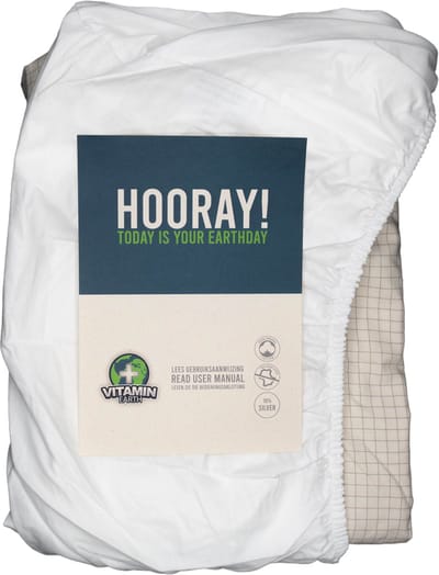 Aardingslaken Hoes - 140x200 - Organisch katoen - 10%Zilver