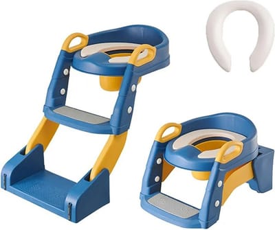 Jurrys Kindertoilet - Trappen - Opvouwbaar - Training - Baby - Potje - Multifunctioneel - Voetkruk - Ladder