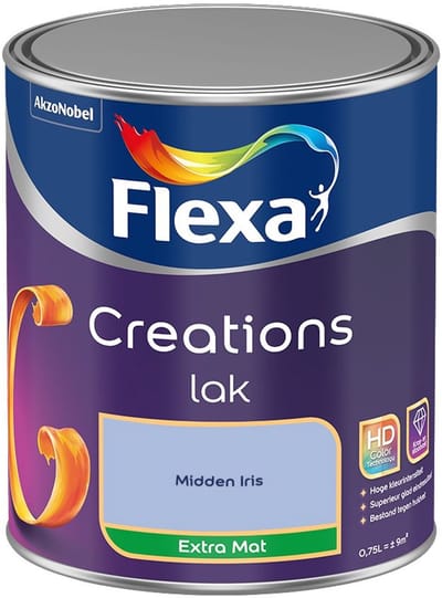 Flexa - Creations Lak Extra Mat - Midden Iris - Mengverf - 750 Ml