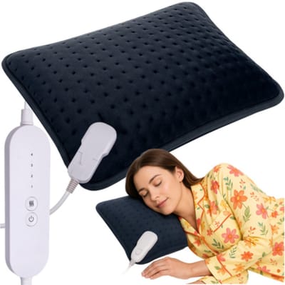 MOZY® - Verwarmd Kussen - 40 x 30 cm - met 4 Verwarmingsstanden - Automatische Uitschakeling - Wasmachine Wasbaar - Afneembare Kabel - Heating Pad - Pijnverlichting