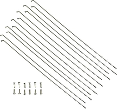 Fiets Spaken - Wiel Onderdelen - Wiel Reparatie - Roestvrij Staal - 255mm 12 Stuks - Zilver
