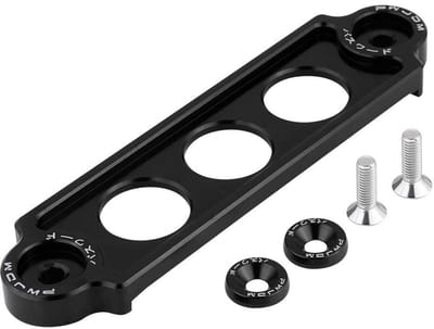 Allecto - Aluminium Batterijhouder - Batterijhouder Honda CRX - Anodized Zwart - Lichtgewicht en Sterk - Ideaal voor Auto Accessoires - Geschikt vo...