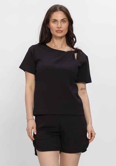 INWEAR Picueiw Vincentiw Tshirt Tops & T-shirts Dames - Shirt - Zwart - Maat XS