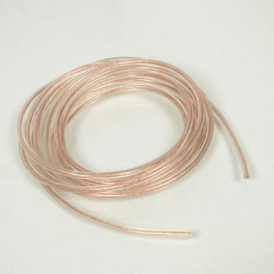 Fil électrique transparent haute tension HT de bougie Ø6mm x 5m pour cyclo moto