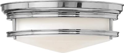 Landelijke Plafondlamp - Steady Lighting - Glas - Landelijk - E27 - L: 35.6cm - Voor Binnen - Woonkamer - Eetkamer - Zilver
