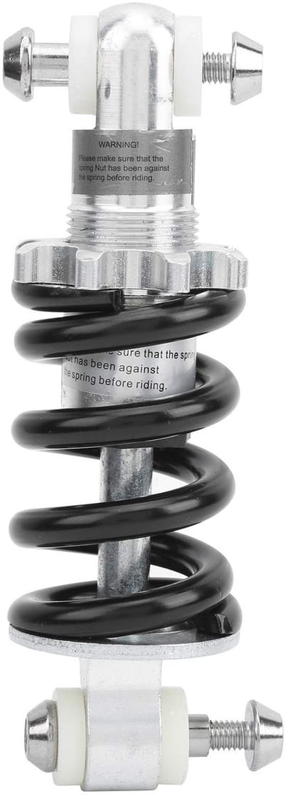 Dailygoods - Fiets schokdemper - Universele veerdemper - Aluminiumlegering - Geschikt voor MTB en elektrische fietsen - 150 mm - Versterkt schokdemping