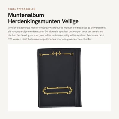 Dailygoods- Muntenalbum Waterdicht - 120 Vakken - Munthouder - Munten Verzamelmap - Anti-slip Ontwerp - Duurzaam Materiaal - Muntenverzamelboek