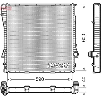 Radiator, motorkoeling DENSO DRM05112
