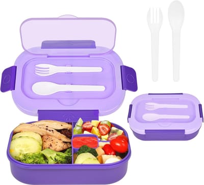 La'Moussawi ® Bento Lunchbox voor Kinderen met Meerdere Vakken en Lekvrij Ontwerp