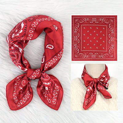Dames Sjaal - Sjaals - Stola - Vierkante doek - Elegant Stijlvol Dames haar sjaal - Satijn zijde - Hals sjaaltje - Sjaaltje Satijn - Neksjaaltje - Omslagdoek Modesjaals - Neksjaal - Dames Halsdoek -Dame -34，70*70CM