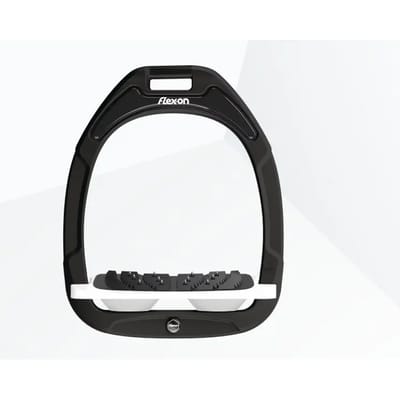 Ultra Grip Verstelbare Stijgbeugels Zwart/Wit/Wit Flex-On Green Composite