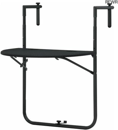 RFWR® Inklapbare Hangende Balkontafel voor Balkon - Ruimtebesparend en Weerbestendig