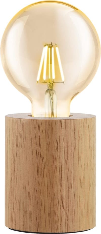 EGLO Turialdo Tafellamp - E27 - 10 cm - Bruin - FSC Hout