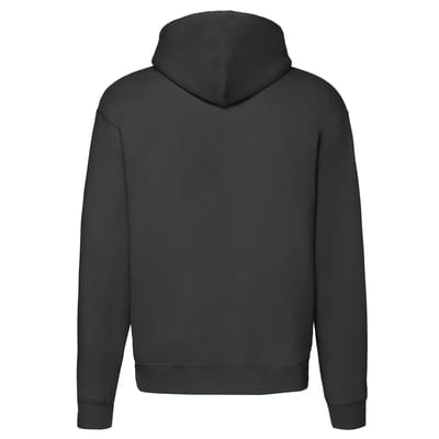 Fruit of the Loom Premium capuchonjas voor volwassenen (Zwart)