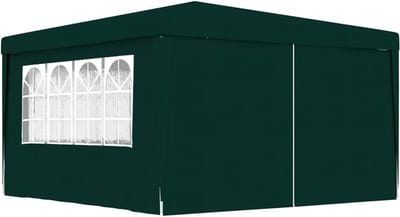 Professionele Partytent - Feesttent Tuinpaviljoen - Buitenfeesten Organiseren - UV- en Waterbestendig - 4x4 Meter - Groen