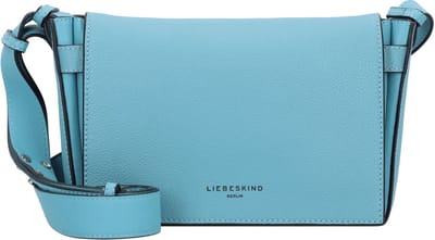LIEBESKIND BERLIN Leren Schoudertas Hilla Small Pebble Crossbody Bag Petrol Blue Lichtblauw