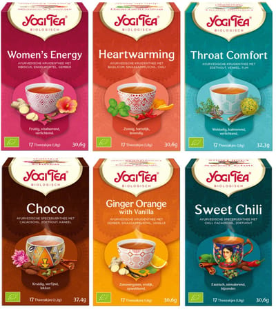 Yogi Tea Ruben Robijn's Team Favorites - 6 pakjes x17 theezakjes