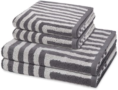 Ross Sonstiges 2 X handdoek 2 X douchehanddoek - in set 4 pack Grafik