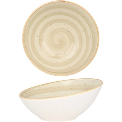 Bonna Serveerschaal - Aura Terrain - Porselein - 18 cm (450cc) - set van 2