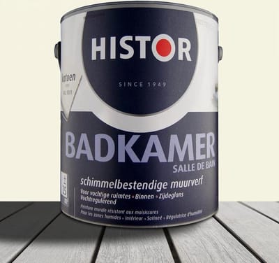 Histor Badkamer Muurverf Katoen (Ral 9001) 2,5 liter