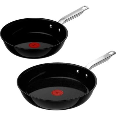 Tefal Experience Ceram - Pannenset - 24/28 cm - Fusion Core - Keramisch - Inductie - Ergonomisch - PFAS vrij