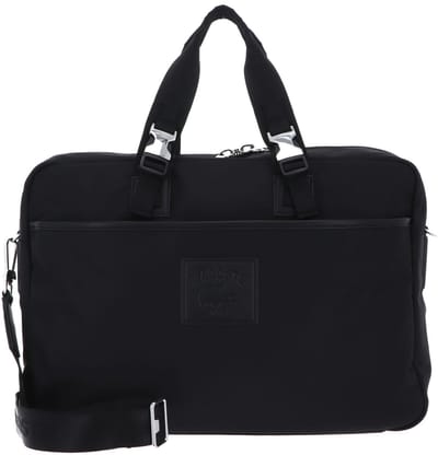 LACOSTE business tas schoudertas met laptopvak Lacoste Classics Computer Bag Noir zwart