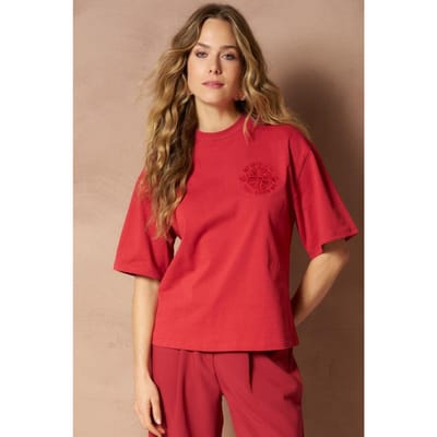 T-shirt Imma - Boxy Regular | Brick Red