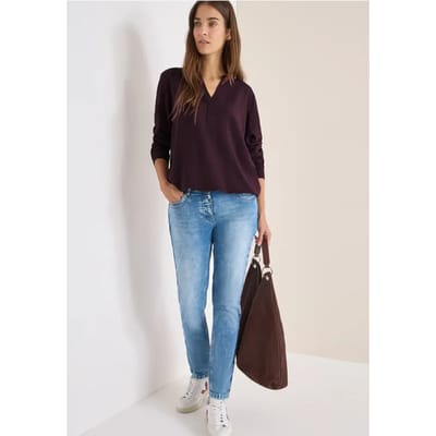 Blouse in effen kleur