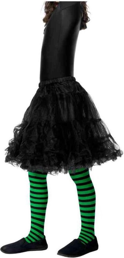 Smiffys - Wicked Witch Kinder panty - Groen/Zwart
