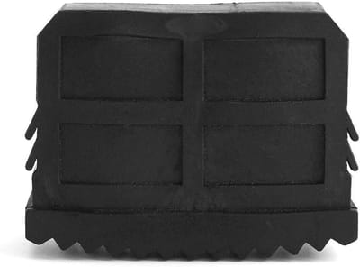 Dailygoods- Trapvoeten Antislip - Vervangende Rubberen Voeten - Geschikt voor Aluminium Ladder - Eenvoudig te Installeren - Duurzaam - 60x23 mm - Laddervoeten