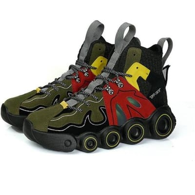 Heren Casual Basketbalschoenen Mode Trainers Heren Outdoor Wandelsneakers Hardloopschoenen Voor Man Ademend Grove Sportschoenen 42 legergroene kleur