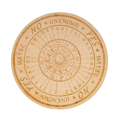 Pendelbord astrologie gegraveerd