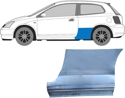Reparatiepaneel achterspatbord voor Honda Civic 2001-2005 / Links