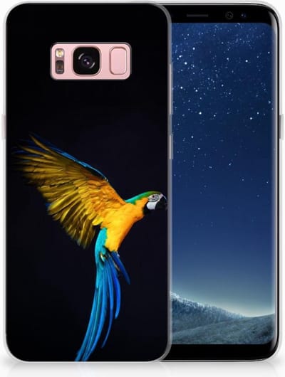 Samsung Galaxy S8 TPU Hoesje Papegaai