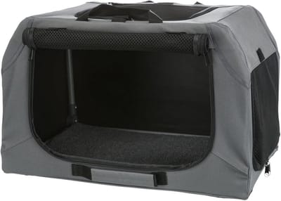 Honden Bench Zacht Reisbench Grijs Opvouwbaar met Comfortabele Ligmat
