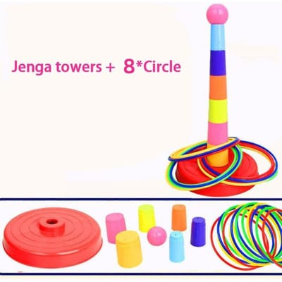Kinderen Gestapelde Ringgooi Speelgoed Kleurrijk Plezier Binnen Buiten Ouder-Kind Interactief Cirkels Lagen Vroege Educatie Cadeau
